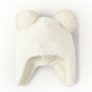 Gymboree girls Pom Pom trapper hat